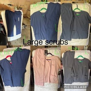 Large scrubs